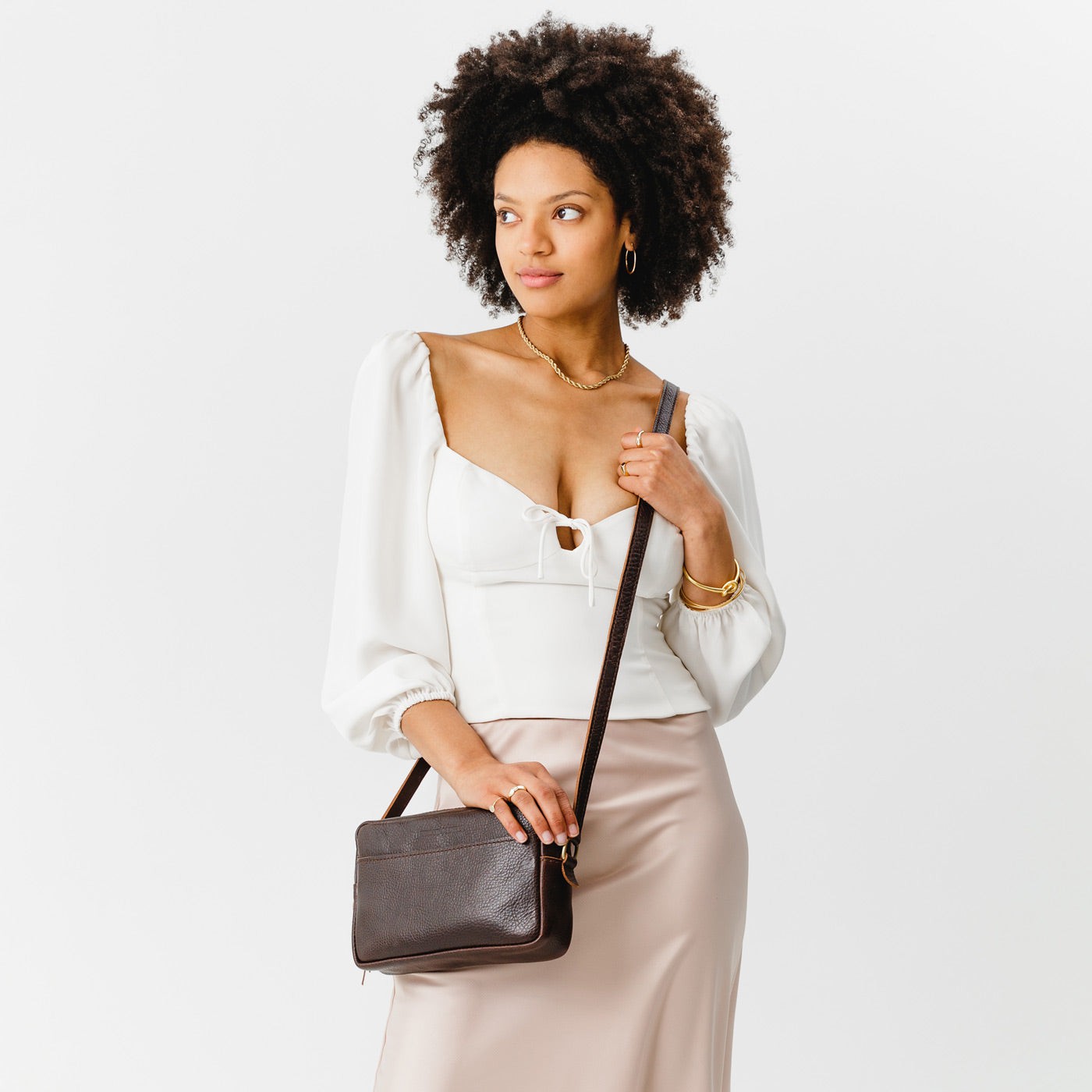 Coldbrew*Large | Mid-size rectangular crossbody with adjustable strap