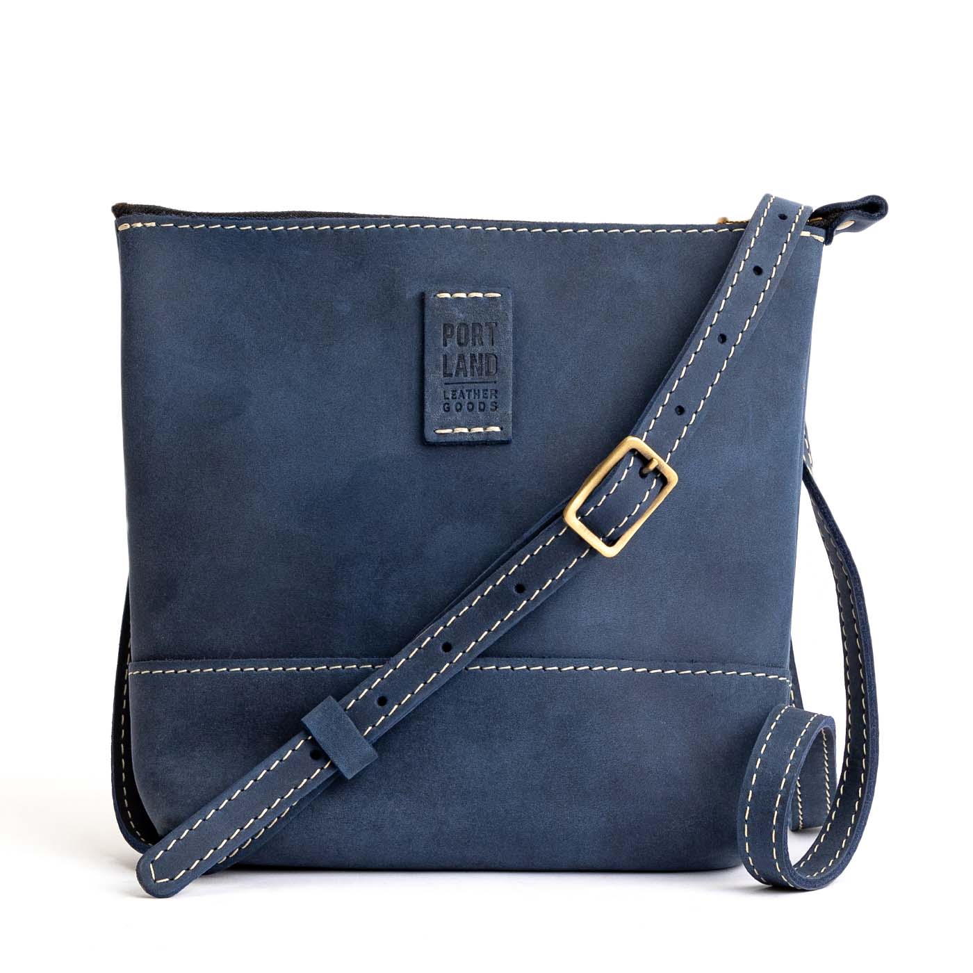  Deep Water  | Small rectangular crossbody purse with top zipper and interior pocket