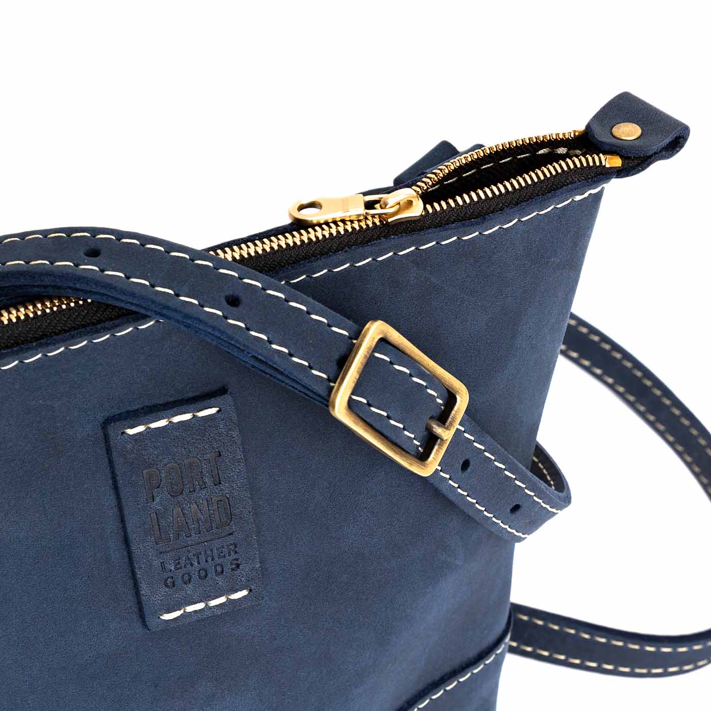  Deep Water  | Small rectangular crossbody purse with top zipper and interior pocket