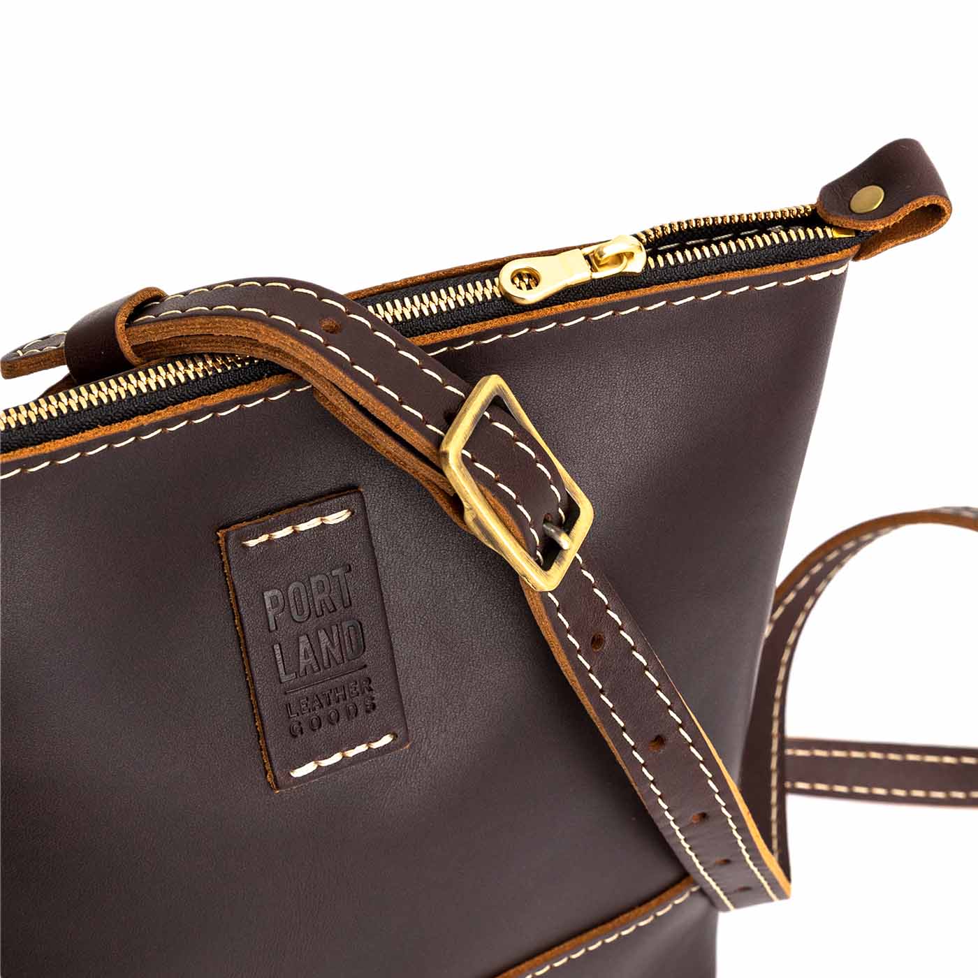  Grizzly  | Small rectangular crossbody purse with top zipper and interior pocket