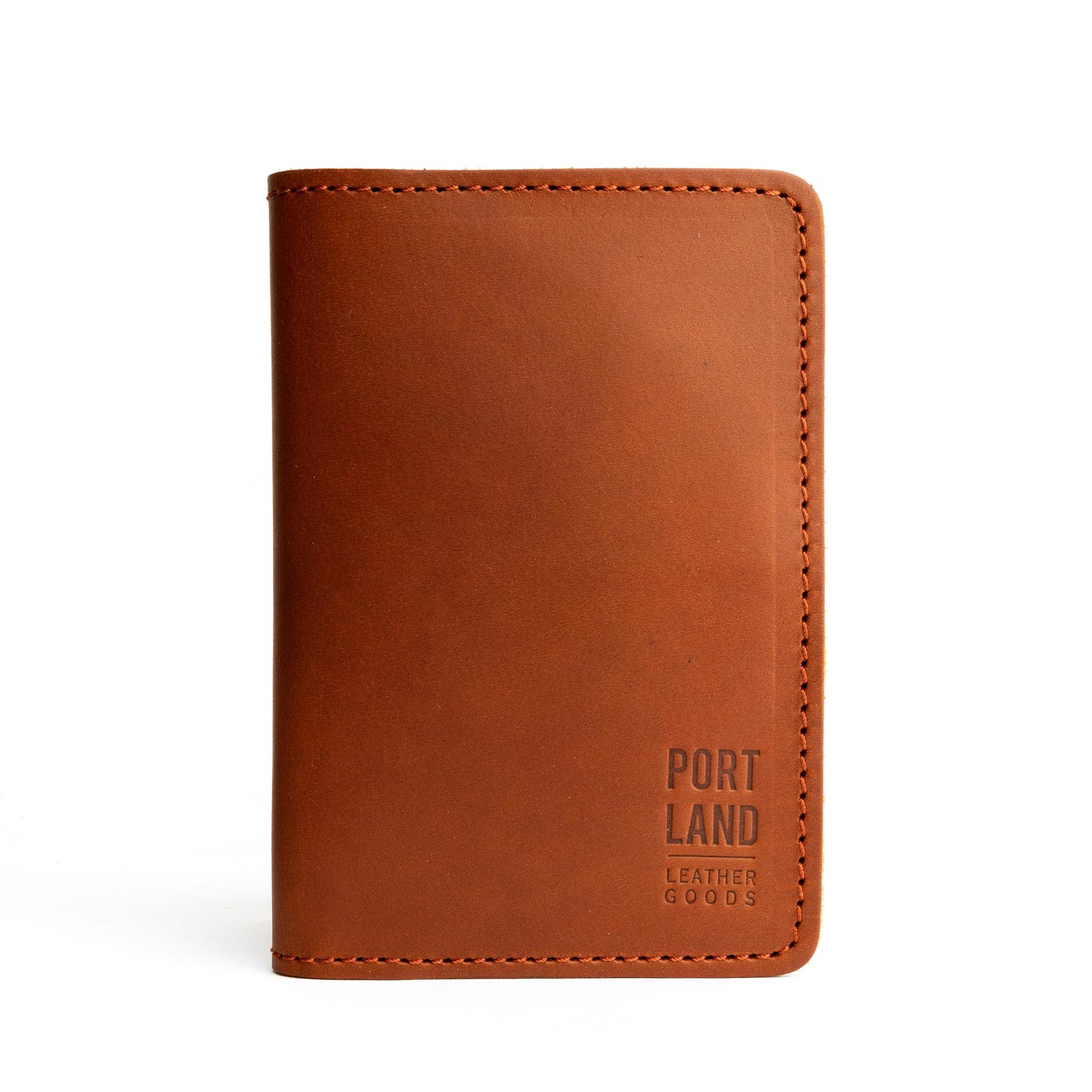 Honey | Leather passport case with PLG logo