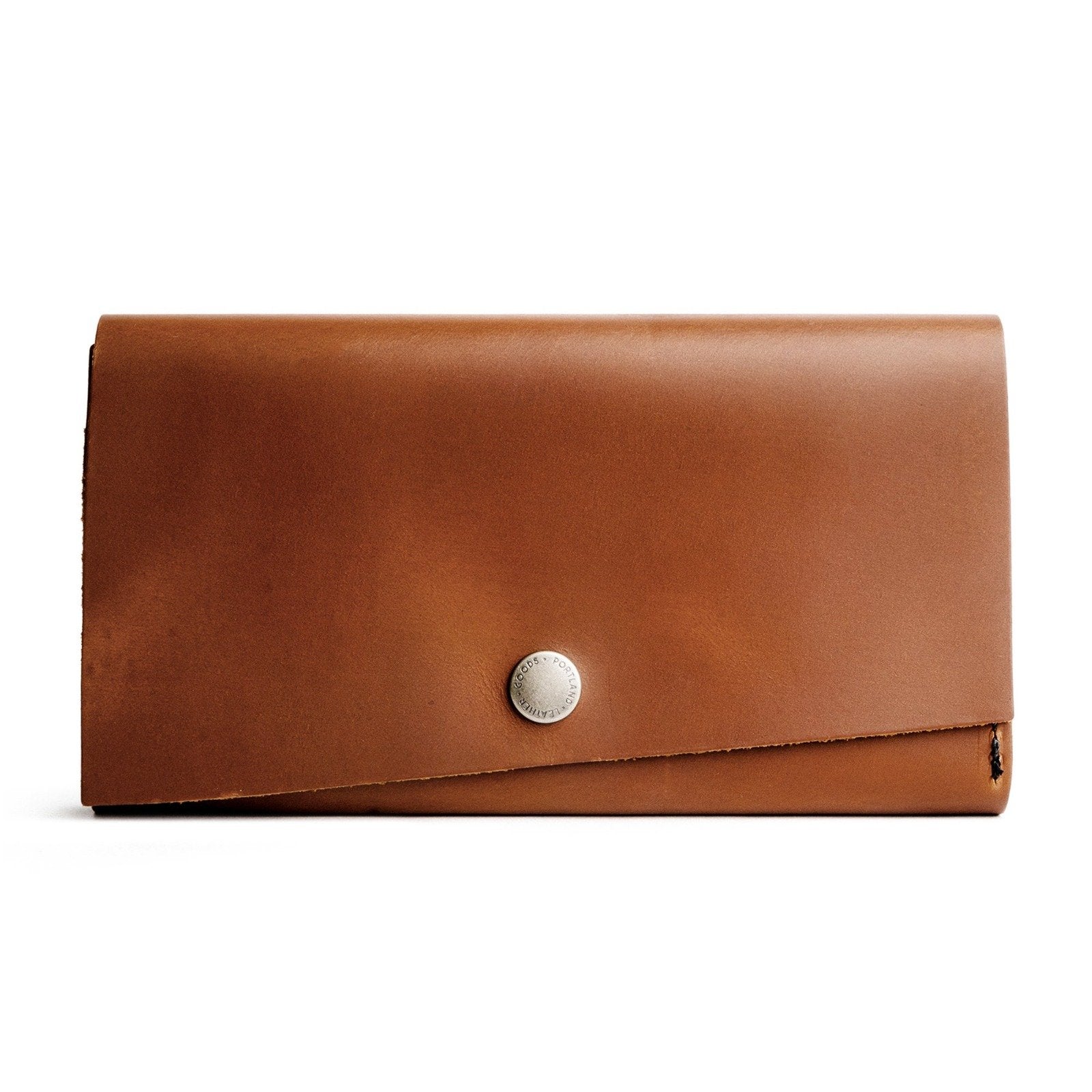 Honey | Leather wallet with snap closure