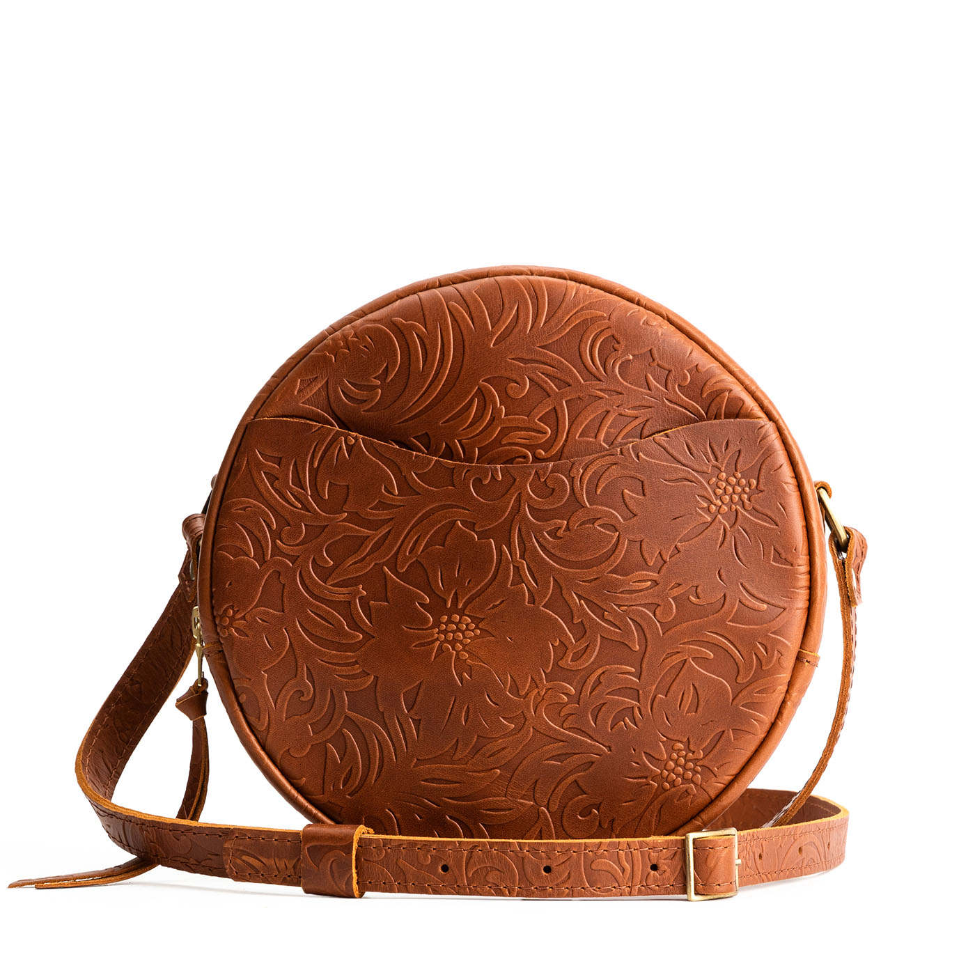 Meadow*Large | Circle shaped crossbody bag with top zipper