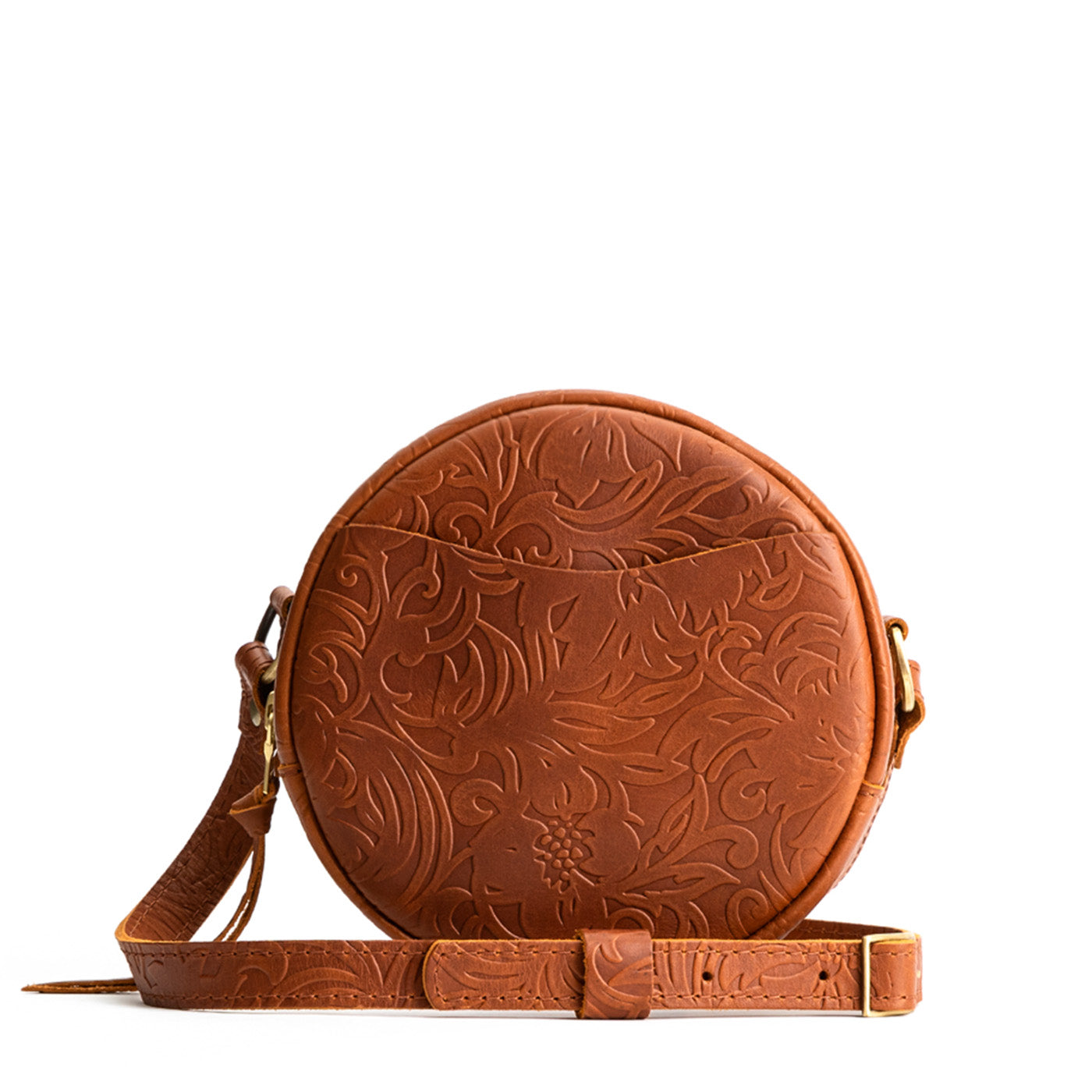 Meadow*Small | Circle shaped crossbody bag with top zipper