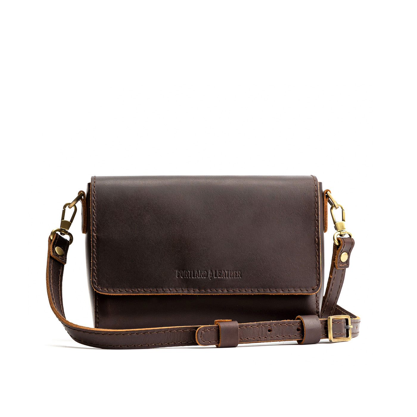 Grizzly Mini | Small Leather Crossbody Bag with Magnetic Messenger Bag Closure