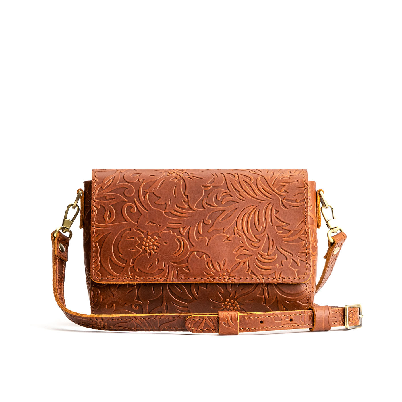 Meadow Mini | Small Leather Crossbody Bag with Magnetic Messenger Bag Closure