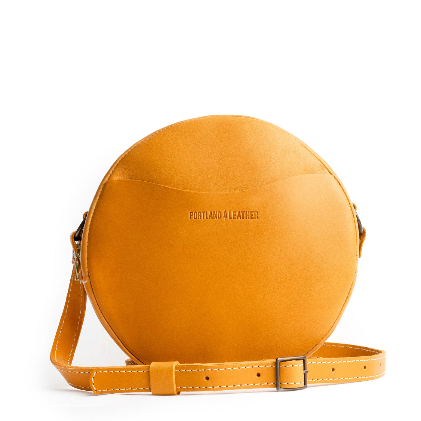 Sunflower Large | Circle shaped crossbody bag with top zipper