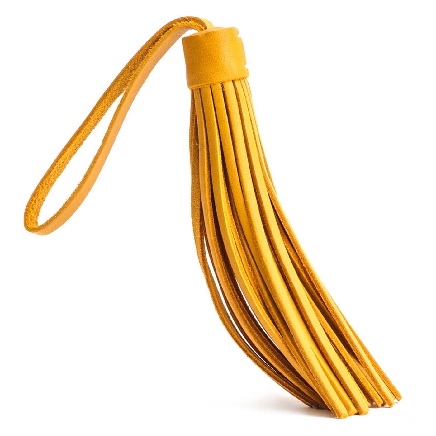 Sunflower Jumbo | Fringed leather tassel with leather loop