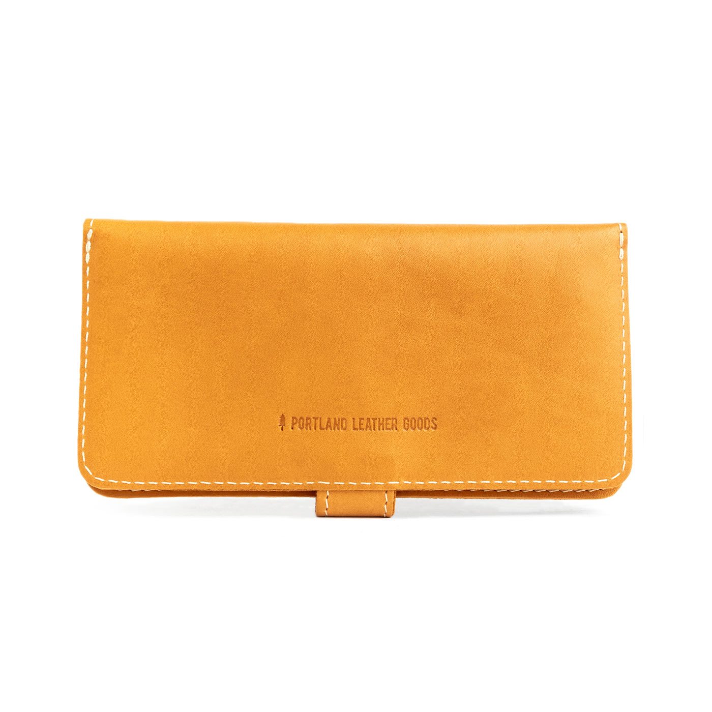 Sunflower | Back of leather wallet closed